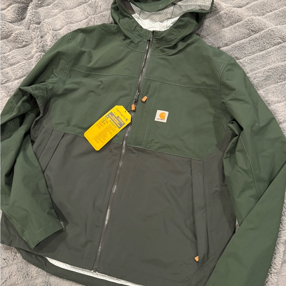 Carhartt Men's Two-Tone Green Raincoat
